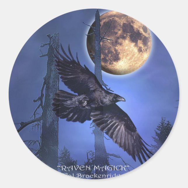 pegatinas de "RAVEN MAGICK" (Anverso)