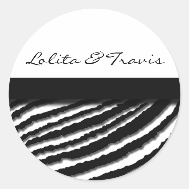 Pegatinas de rayas de cebra (Anverso)