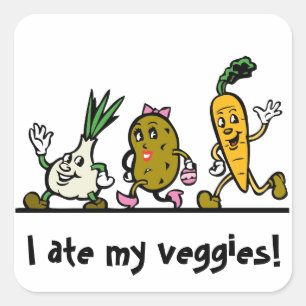 Pegatinas de recompensa de Verduras / Comí Mis Ver