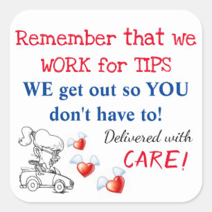 Pegatinas de recordatorios de entrega (Trabajamos 