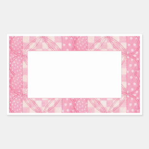 Pegatinas de Rectangle Mateo de PINK HEART QUILT
