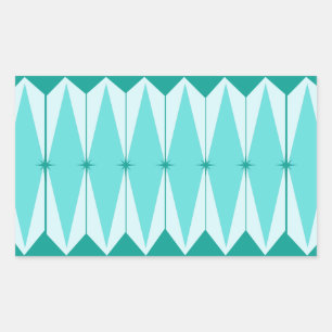 Pegatinas de Rectángulo de Diamantes Geométricos y