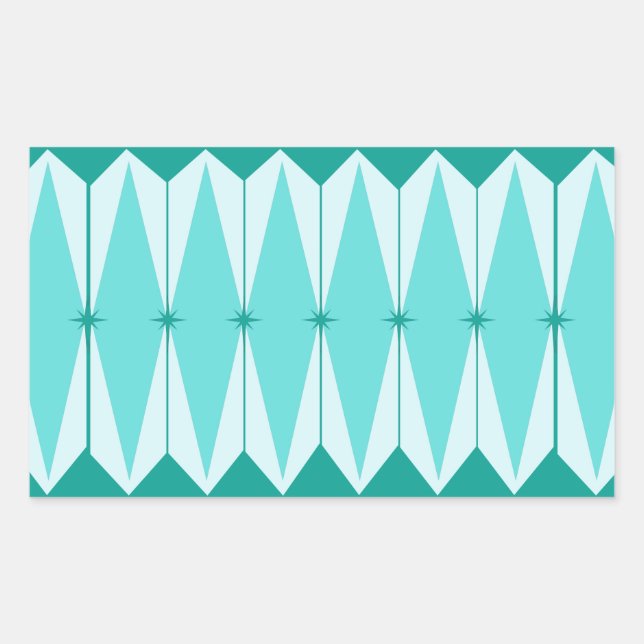 Pegatinas de Rectángulo de Diamantes Geométricos y (Anverso)