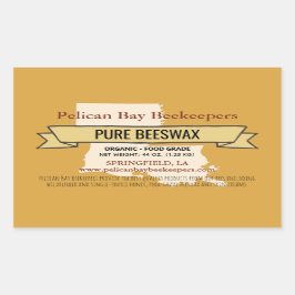 Pegatinas de Rectángulo de Producto de Miel del Es