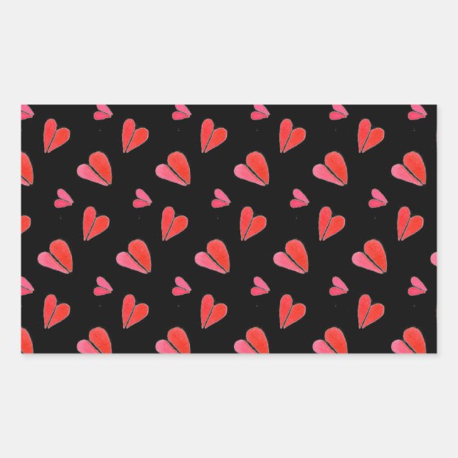 PEGATINAS de Rectángulo MINI HEARTS II (Anverso)