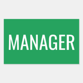 Pegatinas de Rectángulo personalizado para adminis