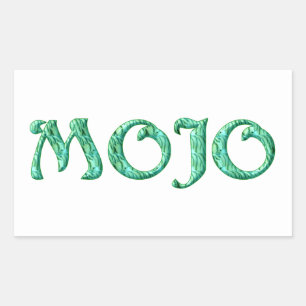 Pegatinas de rectángulos blancos de Mojo