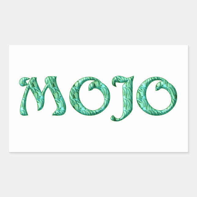 Pegatinas de rectángulos blancos de Mojo (Anverso)