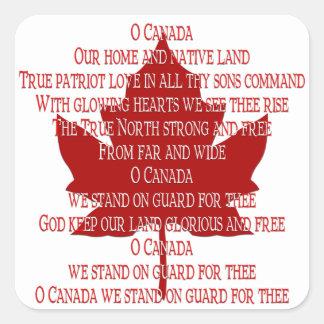 Pegatinas de recuerdo de Canadá Pegatina de Anthem