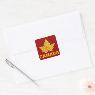 Pegatinas de recuerdo de Canadá Pegatina Maple Lea