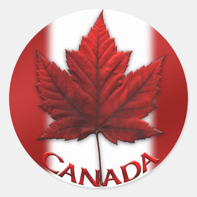 Pegatinas de recuerdo de Canadá Pegatinas de hojas (Anverso)