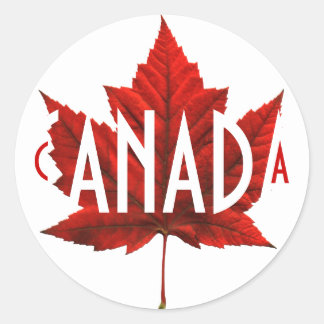 Pegatinas de recuerdo de Canadá Pegatinas de hojas