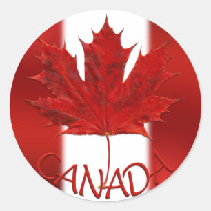 Pegatinas de recuerdo de Canadá Pegatinas de hojas