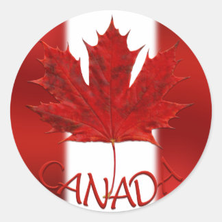 Pegatinas de recuerdo de Canadá Pegatinas de hojas