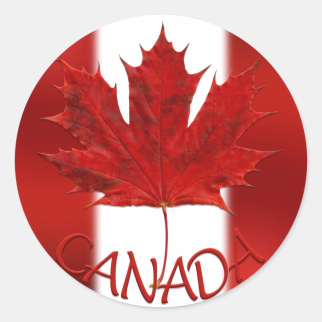Pegatinas de recuerdo de Canadá Pegatinas de hojas (Anverso)