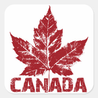 Pegatinas de recuerdo de Canadá Pegatinas de hojas