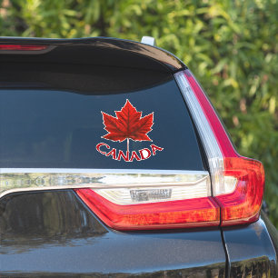 Pegatinas de recuerdo de Canadá Pegatinas de hojas