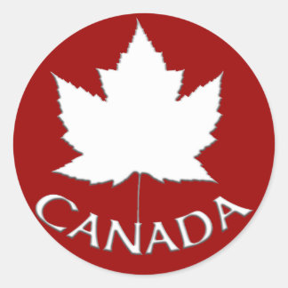 Pegatinas de recuerdo de Canadá Pegatinas de hojas