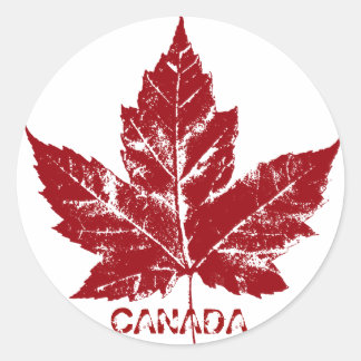 Pegatinas de recuerdo de Canadá Pegatinas de hojas