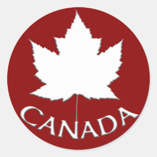 Pegatinas de recuerdo de Canadá Pegatinas de hojas