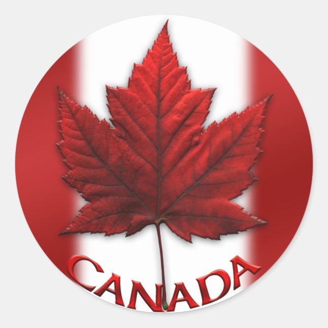 Pegatinas de recuerdo de Canadá Pegatinas de hojas (Anverso)