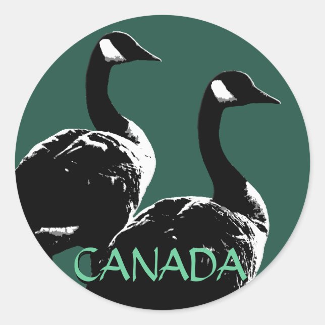Pegatinas de recuerdo de Canadá Pegatinas de oca d (Anverso)