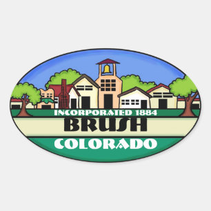 Pegatinas de recuerdos de Bruselas en Colorado