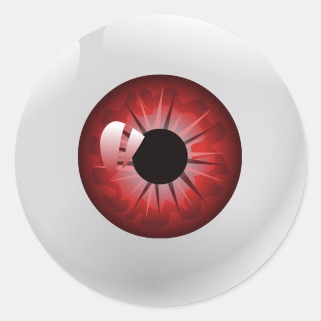 Pegatinas de Red Eyeball Halloween (Anverso)