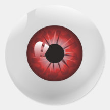 Pegatinas de Red Eyeball Halloween