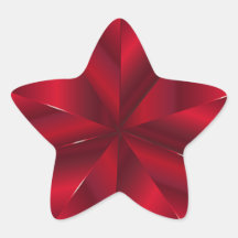 Pegatinas de Red Faux Relieve metalizado Star