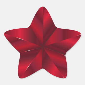 Pegatinas de Red Faux Relieve metalizado Star