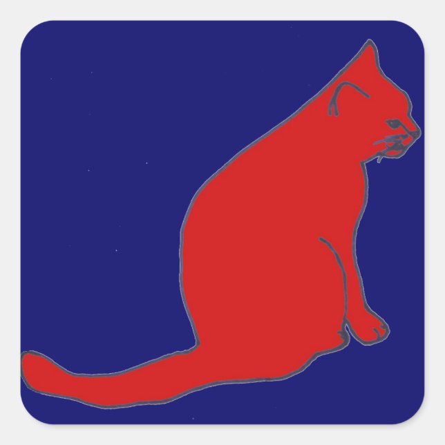 Pegatinas de Red Kitty (Anverso)