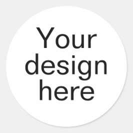 Pegatinas de redondeo clásicos personalizados