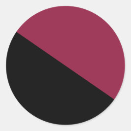 Pegatinas de redondeo de bloques de color (negro y