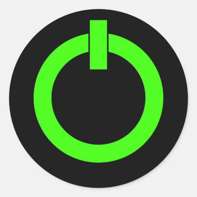 Pegatinas de redondeo de botón de encendido (Anverso)