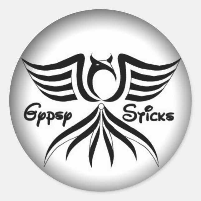 Pegatinas de redondeo de moda a negro - Personaliz (Anverso)