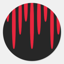 Pegatinas de redondeo de sangre por goteo (negro y