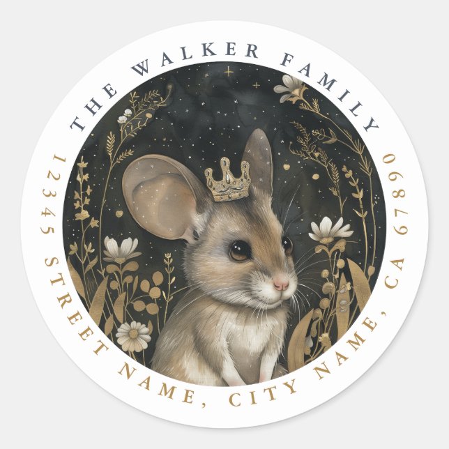 Pegatinas de redondeo del ratón (Anverso)