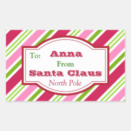 Pegatinas de regalo de caramelos de Navidades Sant