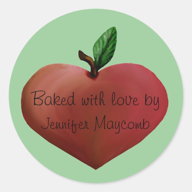 Pegatinas de regalo de cocina de personalizable (Anverso)