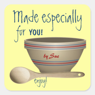 Pegatinas de regalo de cocina personalizado