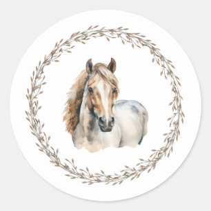 Pegatinas de regalo de corona de caballo