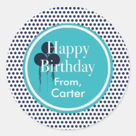 Pegatinas de regalo de cumpleaños de Personalizado