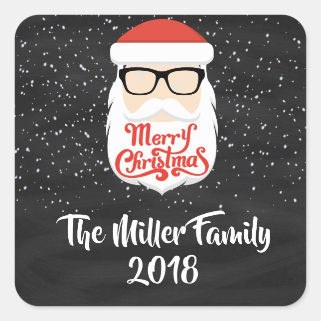 Pegatinas de regalo de Guay Santa Claus Glasses (Anverso)