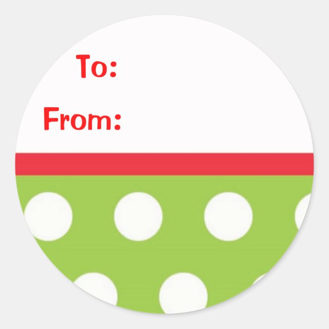 Pegatinas de regalo de navidades (Anverso)