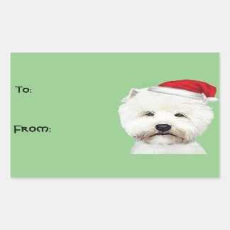 Pegatinas de regalo de Navidades blancos de la reg