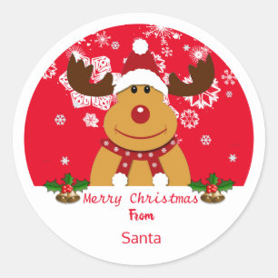 Pegatinas de regalo de Navidades personalizados