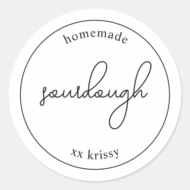 Pegatinas de regalo de panadería personalizables (Anverso)