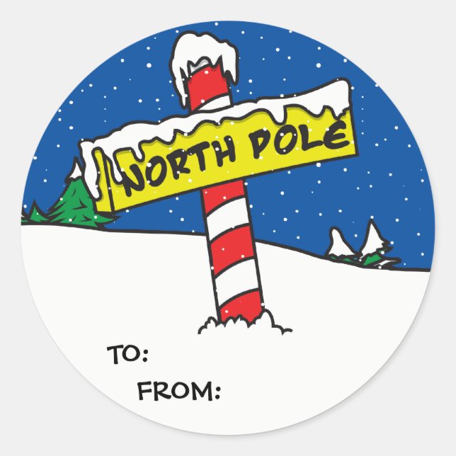 Pegatinas de regalo de vacaciones (Anverso)