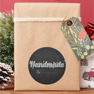 Pegatinas de regalo hechas a mano con purpurina pl